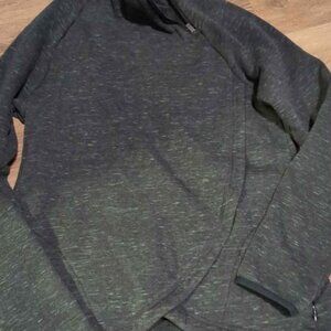 ATHLETA GIRL Crazy Cozy Karma Wrap 2.0 SZ 16 Abyss Heather Fleece Pullover